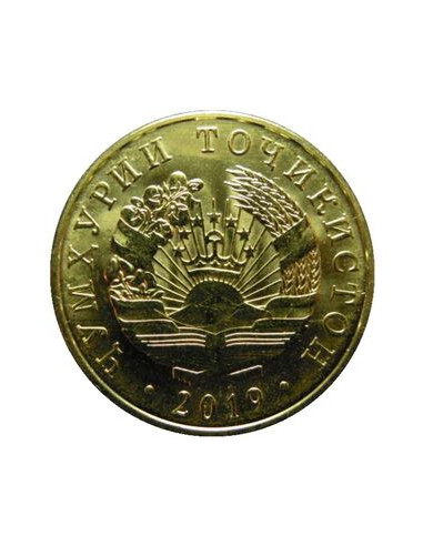 Awers monety Tadżykistan 10 Diramów 2019