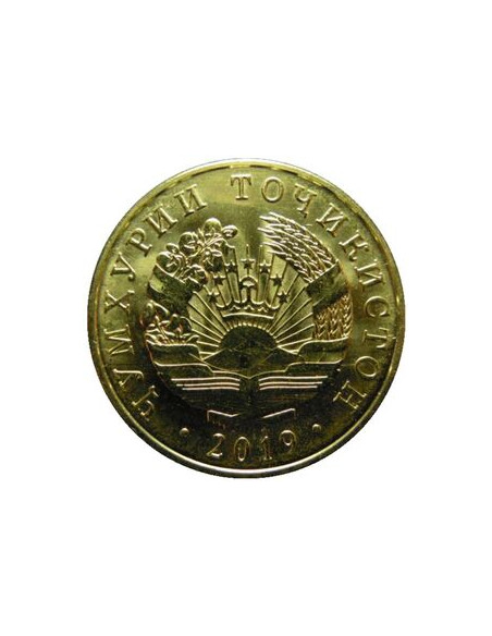 Awers monety Tadżykistan 10 Diramów 2019
