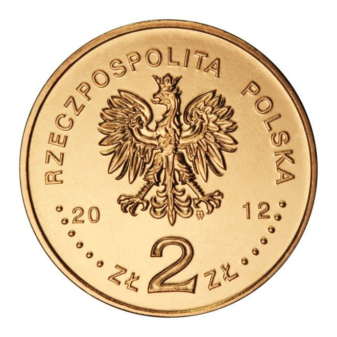 Rewers monety 2 zł 2012 Polskie okręty: Lekki krążownik „Dragon”