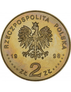 Awers monety 2 zł 1998 80. Rocznica Odzyskania Niepodległości 2