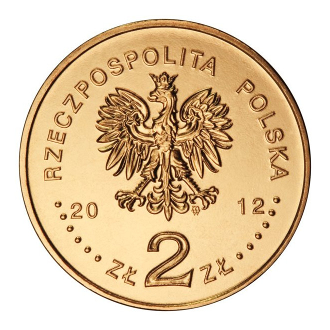 Rewers monety 2 zł 2012 Polskie okręty: Okręt podwodny „Orzeł”