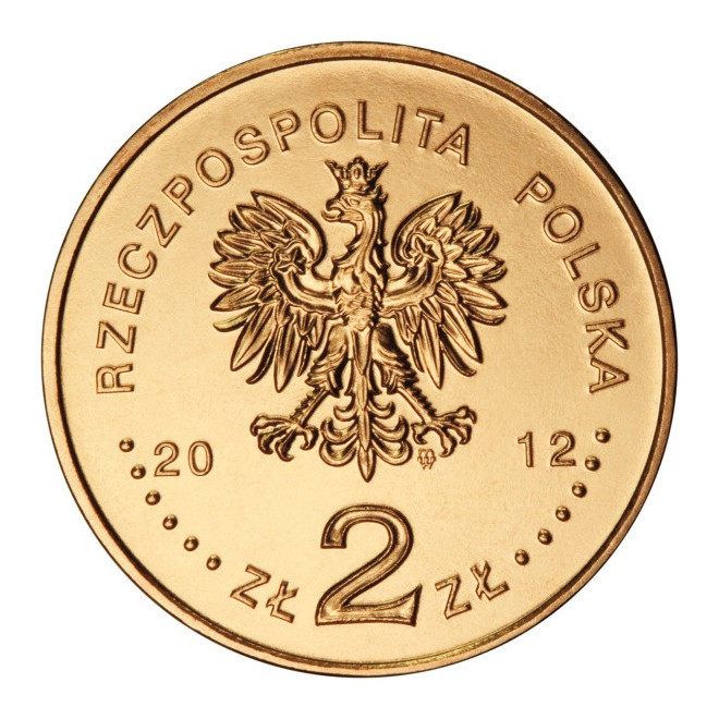 Rewers monety 2 zł 2012 Krzemionki Opatowskie