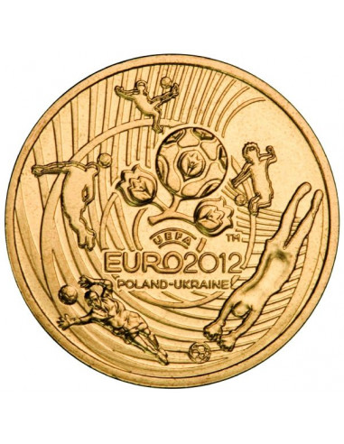Awers monety 2 zł 2012 Mistrzostwa Europy w Piłce Nożnej UEFA 201012