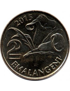 Awers monety Eswatini Suazi 2 Lilangeni 2015 2