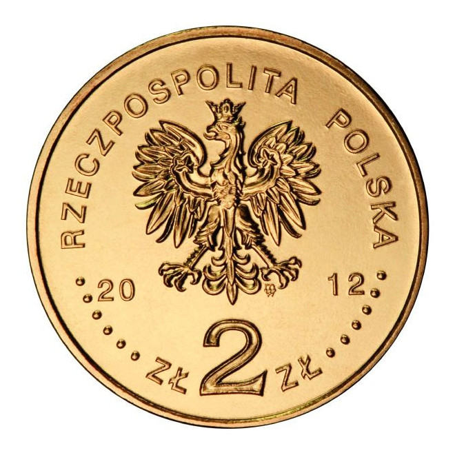 Rewers monety 2 zł 2012 Mistrzostwa Europy w Piłce Nożnej UEFA 201012