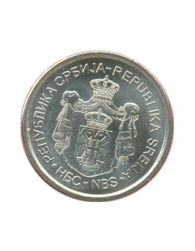 Awers monety Serbia 10 Dinar 2011