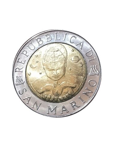 Awers monety San Marino 500 Lirów 1999
