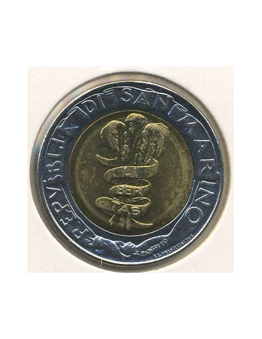 Awers monety San Marino 500 Lirów 1995