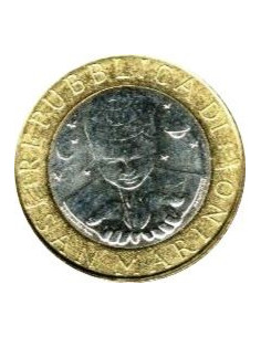 Awers monety San Marino 1000 Lirów 1998