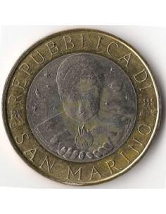 Awers monety San Marino 1000 Lirów 1999