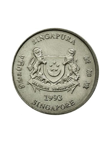 Awers monety Singapur 20 Centów 1993