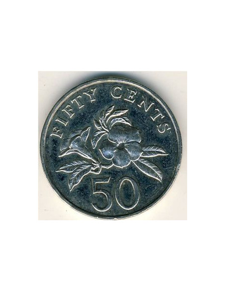 Rewers monety Singapur 50 Centów 1995