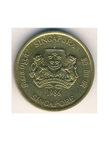 Awers monety 5 Centów 1989