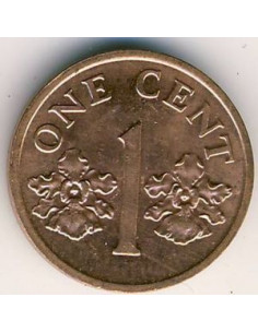 Awers monety Singapur 1 Centów 1995 2