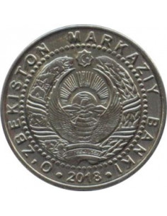Awers monety Uzbekistan 50 Sumów 2018