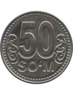 Awers monety Uzbekistan 50 Sumów 2018 2