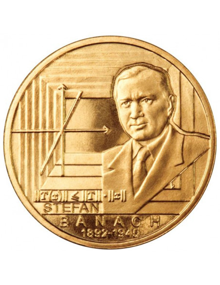 Awers monety 2 zł 2012 Stefan Banach