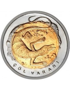 Awers monety Turcja 1 Lira 2015 Waran szary