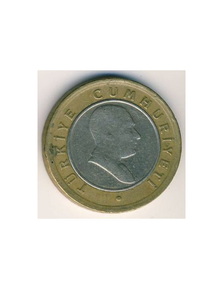 Awers monety Turcja 50 Nowych Kuruszy 2005