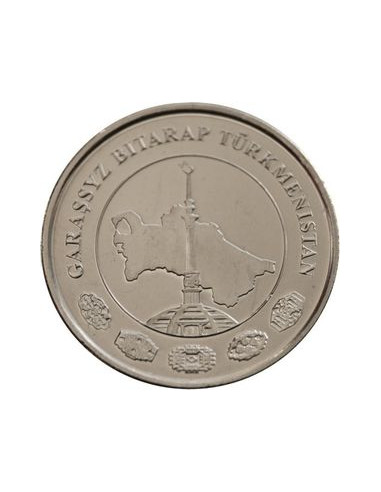 Awers monety Turkmenistan 2 Tenge 2009