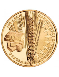 Awers monety 2 zł 2012 150lecie bankowości spółdzielczej w Polsce