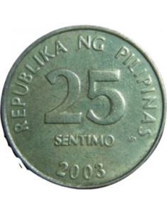 Awers monety Filipiny 25 Sentimos 1996 2
