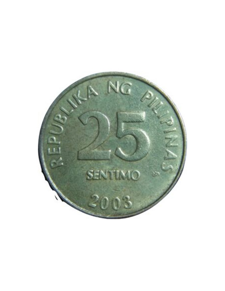 Rewers monety Filipiny 25 Sentimos 1996