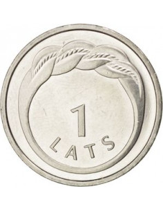 Awers monety Łotwa 1 Łat 2009 Pierścień Nameja 2