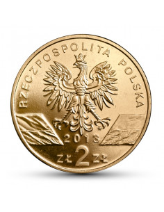 Awers monety 2 zł 2013 Zwierzęta świata – żubr 2