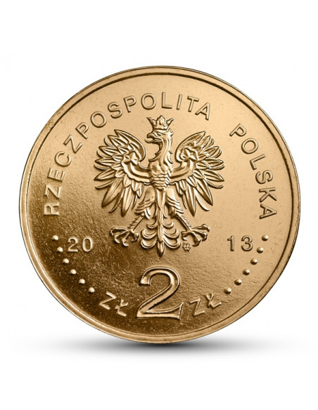 Rewers monety 2 zł 2013 50lecie działalności Polskiego Stowarzyszenia na Rzecz Osób z Upośledzeniem Umysłowym