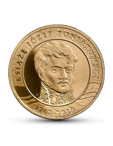 Awers monety 2 zł 2013 200. rocznica śmierci księcia Józefa Poniatowskiego