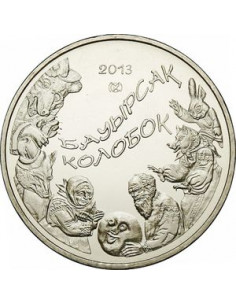 Awers monety Kazachstan 50 Tenge 2013 Baśnie narodu Kazachstanu Kołobok