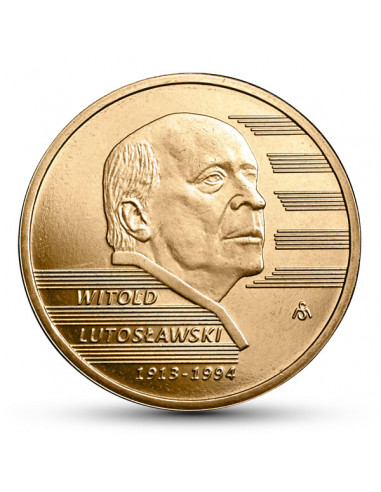Awers monety 2 zł 2013 Witold Lutosławski