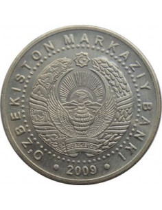 Awers monety Uzbekistan 100 Sumów 2009 2200 rocznica Taszkentu Pomnik niepodległości