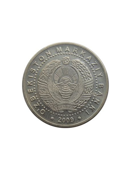 Awers monety Uzbekistan 100 Sumów 2009 2200 rocznica Taszkentu Pomnik niepodległości