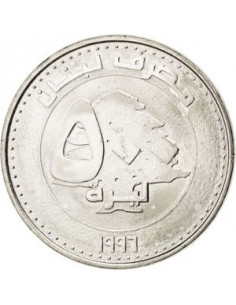 Awers monety Liban 500 Funtów liwrów 1996