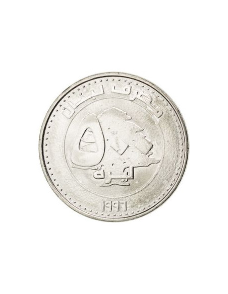 Awers monety Liban 500 Funtów liwrów 1996