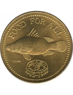 Awers monety Uganda 200 Szylingów 1995