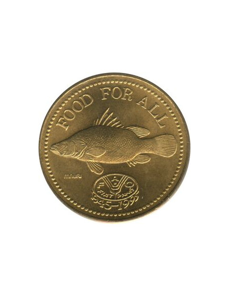 Awers monety Uganda 200 Szylingów 1995