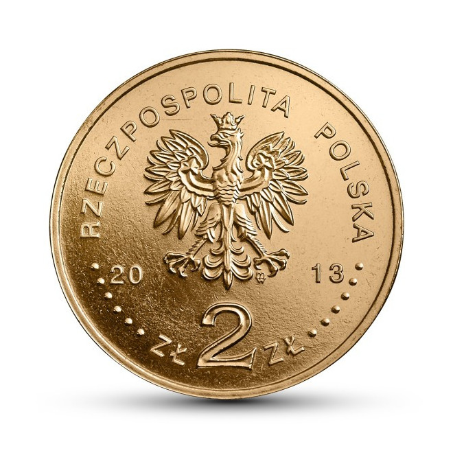 Rewers monety 2 zł 2013 Polskie Kluby Piłkarskie – Warta Poznań