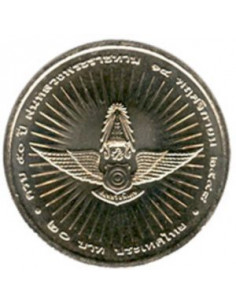 Awers monety 20 Baht 2005