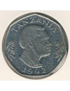 Awers monety Tanzania 20 Szylingów 1992 2