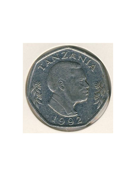 Rewers monety Tanzania 20 Szylingów 1992