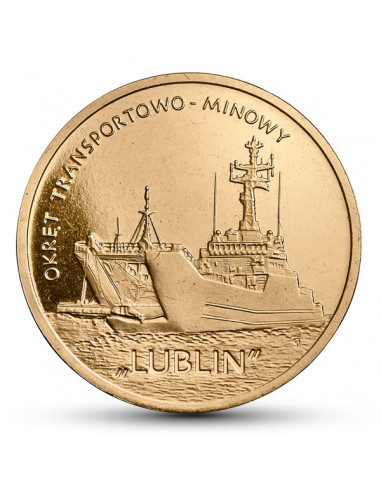 2 zł 2013 - Polskie okręty: Okręt transportowo-minowy „Lublin”