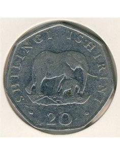 Awers monety Tanzania 20 Szylingów 1992