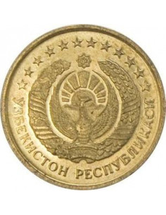 Awers monety Uzbekistan 1 Tiyn 1994