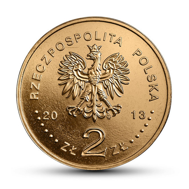 Rewers monety 2 zł 2013 Polskie okręty: Niszczyciel rakietowy „Warszawa”