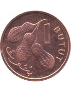 Awers monety Gambia 1 Butut 1998 2