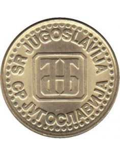 Awers monety Jugosławia 1 Dinar 1994