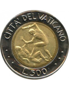 Awers monety Watykan 500 Lirów 1995 2